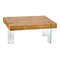 Hoofdtafel Hout Glas (60 x 42 x 120 cm)