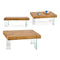 Hoofdtafel Hout Glas (60 x 42 x 120 cm)