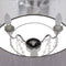 Vloerlamp 44 x 44 x 161 cm Metaal Zilver