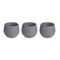 Pottenset Antraciet Plastic 12 x 12 x 11 cm (6 Stuks)