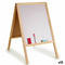 Bord 2 in 1 Wit Bruin Zwart Hout Metaal 44 x 70 x 3 cm (12 Stuks)