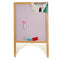 Bord 2 in 1 Wit Bruin Zwart Hout Metaal 44 x 70 x 3 cm (12 Stuks)