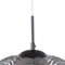 Plafondlamp 34,5 x 34,5 x 130 cm Kristal Grijs