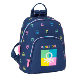 Rugzak Benetton Cool Mini Marineblauw 25 x 30 x 13 cm