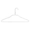 Kleerhangerset 40 x 1 x 20 cm Zilverkleurig Metaal (24 Stuks)