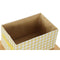 Set van opstapelbare opbergboxen DKD Home Decor Grijs Blauw Geel 40 x 30 x 20 cm