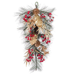 Deurhanger Kerstmis Multicolour Gouden Plastic 60 cm