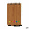 Spiraalnotitieblok met Pen Bamboe 1 x 14,5 x 9 cm Bruin (24 Stuks)