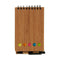 Spiraalnotitieblok met Pen Bamboe 1 x 14,5 x 9 cm Bruin (24 Stuks)