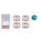 Douchegordijn Transparant 180 x 180 cm Beige Plastic PEVA (12 Stuks)