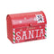Kerstversiering Rood Metaal Brievenbus 15 x 8,5 x 10,5 cm