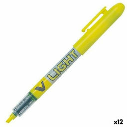 Fluoriscerende Markeerstift Pilot V Light Geel (12 Stuks)