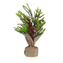 Decoratieve plant Versa Linnen Metaal Plastic Cement 13 x 30 x 13 cm