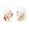 Kaarshouder DKD Home Decor Gedroogde bloem 8 x 8 x 11 cm Kristal Beige Kastanjebruin (2 Stuks)