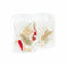 Kaarshouder DKD Home Decor Gedroogde bloem 8 x 8 x 11 cm Kristal Beige Kastanjebruin (2 Stuks)