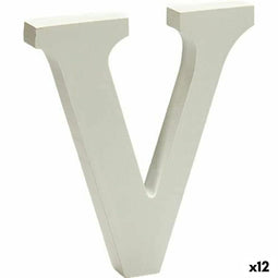 Decoratie Brief V (1,8 x 21 x 17 cm) (12 Stuks)