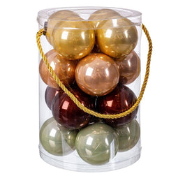 Kerstballen Multicolour Plastic 6 x 6 x 6 cm (16 Stuks)