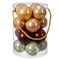 Kerstballen Multicolour Plastic 6 x 6 x 6 cm (16 Stuks)