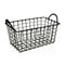 Veelzijdige mand Versa Zwart Staal industrial (23 x 14,5 x 37 cm)
