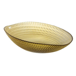 Middenstuk Geel Kristal 21 x 21 x 6,5 cm