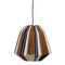 Plafondlamp Papier Ijzer Strepen 220-240 V 29 x 29 x 26,5 cm