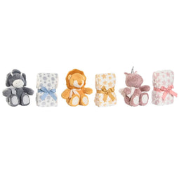 Geschenkset voor baby's Home ESPRIT Geel Blauw Roze Polyester (3 Stuks)
