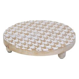 Grondlegger Wit Mangohout 22,5 x 22,5 x 6 cm