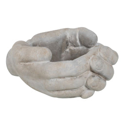 Grondlegger Grijs Cement Hand 24 x 22 x 12 cm
