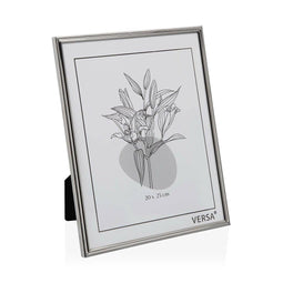 Fotolijstje Versa Zilverkleurig Metaal Minimalist 1 x 25,5 x 20,5 cm