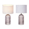 Bureaulamp Strepen 40 W Grijs Kristal 25,5 x 43,5 x 25,5 cm (4 Stuks)