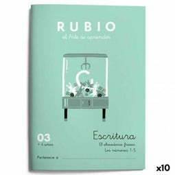 Writing and calligraphy notebook Rubio Nº03 A5 Spaans 20 Lakens (10 Stuks)