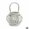 Kaarshouder Wit vlechtwerk Glas 30 x 19 x 25,5 cm (6 Stuks)