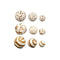 Set of Decorative Balls Wit Bruin (12 Stuks)