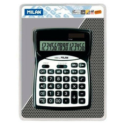 Rekenmachine Milan Zwart Plastic 18,7 x 13,5 x 2,5 cm