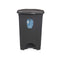 Pedaalemmer Antraciet Plastic 50 L (3 Stuks)