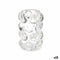 Kaarshouder Microbolletjes Transparant Kristal 8,4 x 12,5 x 8,4 cm (12 Stuks)