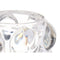 Kaarshouder Microbolletjes Transparant Kristal 8,4 x 12,5 x 8,4 cm (12 Stuks)