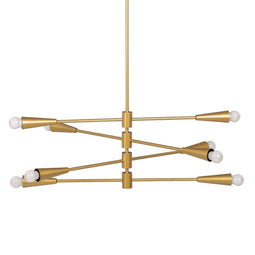 Plafondlamp 80 x 80 x 137,5 cm Gouden Metaal Modern