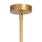 Plafondlamp 80 x 80 x 137,5 cm Gouden Metaal Modern