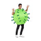 Kostuums voor Volwassenen My Other Me Één maat Coronavirus COVID-19 Groen