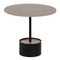Hoofdtafel Zwart Natuurlijk Ijzer Hout MDF 50 x 50 x 45 cm