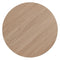 Hoofdtafel Zwart Natuurlijk Ijzer Hout MDF 50 x 50 x 45 cm