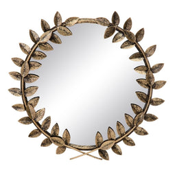 Wandspiegel 46 x 3,5 x 46 cm Gouden Metaal