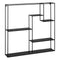 Planken 70 x 13 x 70 cm Zwart Metaal