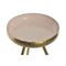 Bijzettafel DKD Home Decor Roze Gouden Aluminium Coating (43 x 43 x 61 cm)