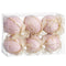 Kerstballen Roze Polyfoam Weefsel 6 x 6 x 6 cm (6 Stuks)