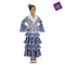 Kostuum My Other Me Alvero Flamenco danser Blauw Maat 7-9 Jaar