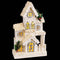 Kerstversiering Wit Hout Huis 24 x 11 x 39 cm