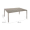 Eettafel Thalia 160 x 100 x 72 cm Staal