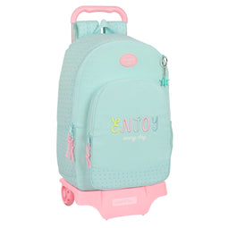 Schoolrugzak met Wielen BlackFit8 Enjoy Groen 30 x 46 x 14 cm